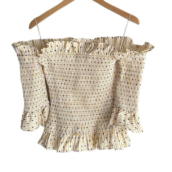 CAROLINE CONSTAS Calida Smocked Top - Picture 2 of 16